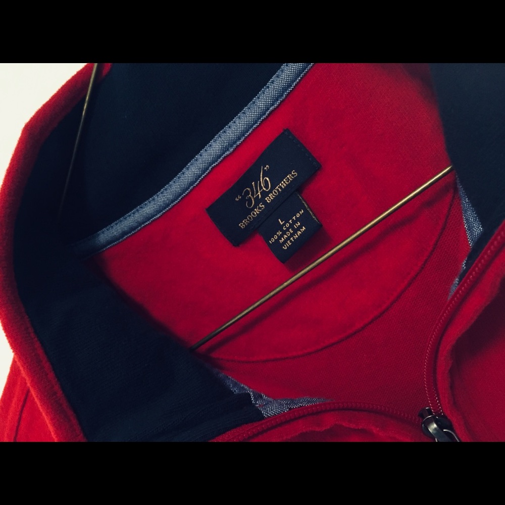 Brooks Brothers Quarter Zip Pullover Sweater - Lrg - Picture 2 of 2